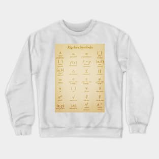 Algebra Symbols Crewneck Sweatshirt